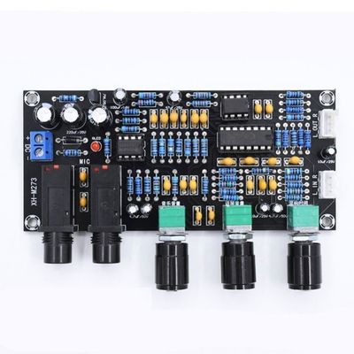 डायरेक्टिंग माउंटिंग माइक्रोफोन एम्पलीफायर बोर्ड PT2399 NE5532 DC12-24V