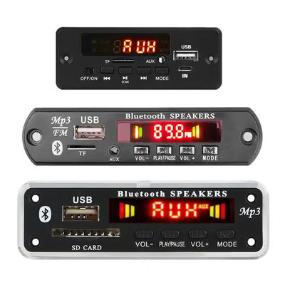 ब्लूटूथ 5.0 एमपी3 डिकोडर बोर्ड 100W पावर और यूएसबी टीएफ एफएम ऑक्स के लिए मल्टी-फॉर्मेट सपोर्ट के साथ