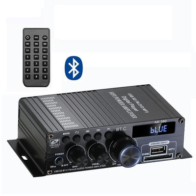 AK-380 2.0 चैनल ब्लूटूथ v5.0 ऑडियो एम्पलीफायर होम थिएटर के लिए 100-300W आउटपुट पावर के साथ