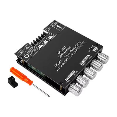 ZK-TB21 5.0 सबवूफर 50W*2+100W 2.1 चैनल पावर ऑडियो स्टीरियो बास एएमपी TPA3116D2 एम्पलीफायर बोर्ड ZK-TB21