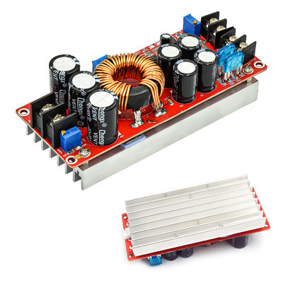 1200W 20A हीट सिंक के साथ 12V से 24V 48V DC कनवर्टर बूस्ट स्टेप-अप पावर सप्लाई मॉड्यूल