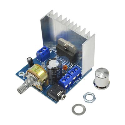 TD7297A एम्पलीफायर ऑडियो मॉड्यूल क्लास डी एम्पलीफायर बोर्ड DC 9-15V 15W*2 स्टीरियो अपग्रेडेड रेडिएटर के साथ