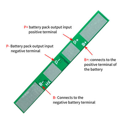1S 3.7V 4A 18650 बैटरी प्रोटेक्शन बोर्ड ओवर चार्ज प्रोटेक्शन ओवर डिस्चार्ज प्रोटेक्शन