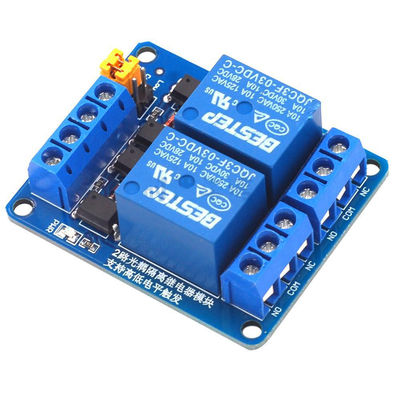 3.3V 5V 12V 24V कंट्रोल रिले मॉड्यूल 2 चैनल डुअल ऑप्टोकॉप्लर