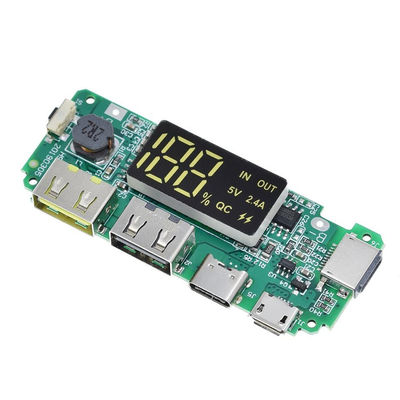 CA-524A 5V 2.4A 18650 बीएमएस बैटरी सुरक्षा बोर्ड माइक्रो / प्रकार सी एलईडी मोबाइल