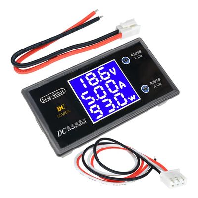 DC 0-100V 0-50V वोल्टमीटर एमीटर वॉटमीटर 5A 10A LCD डिजिटल