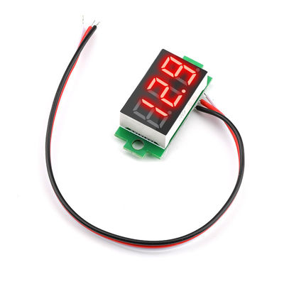 DC 0-100V 0.36'' डिजिटल एमीटर वोल्टमीटर 3 वायर एलईडी डिस्प्ले पैनल