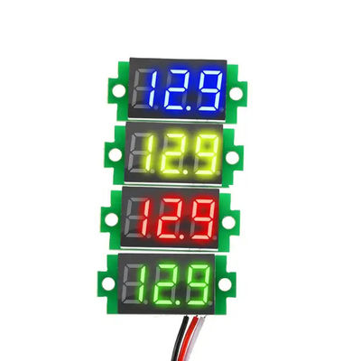 DC 0-100V 0.36'' डिजिटल एमीटर वोल्टमीटर 3 वायर एलईडी डिस्प्ले पैनल