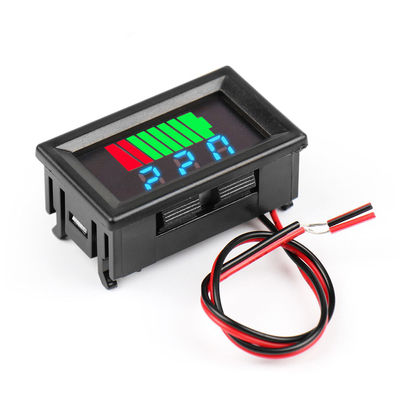 0.56&quot; एलईडी लिथियम बैटरी क्षमता मीटर 12V 24V 36V 48V 60V 72V