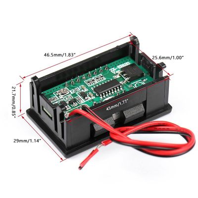 0.56&quot; एलईडी लिथियम बैटरी क्षमता मीटर 12V 24V 36V 48V 60V 72V