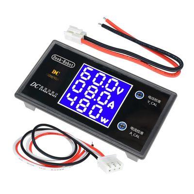 एलसीडी डिजिटल वाटमीटर वोल्टमीटर एमीटर DC 0-100V 10A 1000W