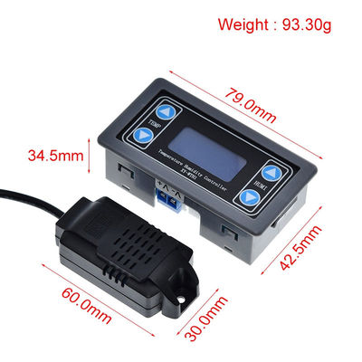 10A डिजिटल तापमान आर्द्रता नियंत्रक SHT20 DC 6V-30V उच्च परिशुद्धता