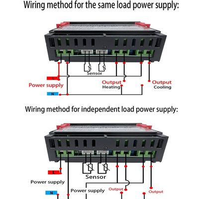 STC-3008 डिजिटल थर्मामीटर नियंत्रक दो रिले आउटपुट जांच 12V 24V 220V के साथ