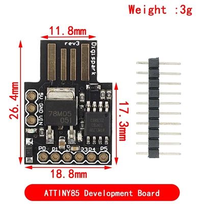 3.3V ATTINY85/TINY85 माइक्रोकंट्रोलर के लिए विकास बोर्ड का समर्थन