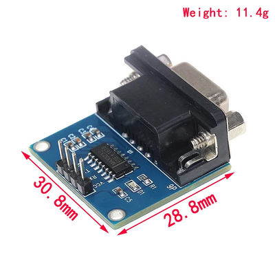 5.5V MAX3232 MAX232 मॉड्यूल RS232 से TTL सीरियल पोर्ट कन्वर्टर DB9 कनेक्टर