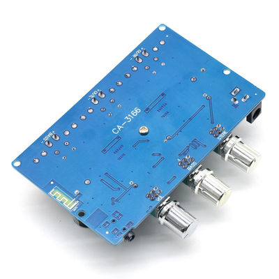 CA-3166B ब्लूटूथ 5.0 एम्पलीफायर बोर्ड 2*50W+100W 2.1 चैनल TPA3116D2 DC12~24V बिजली आपूर्ति के साथ