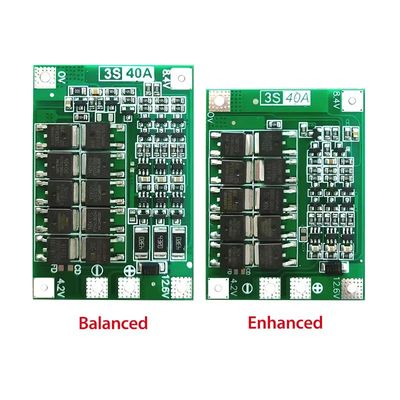 CA-3S-40A लिथियम आयन बैटरी चार्जर लिपो सेल मॉड्यूल पीसीबी बीएमएस सुरक्षा बोर्ड ड्रिल मोटर के लिए 12.6V संतुलन के साथ