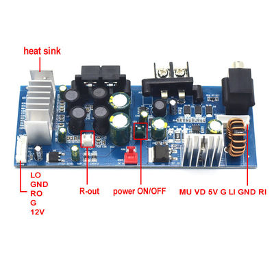 CA-3116A डिजिटल सबवूफर एम्पलीफायर बोर्ड 8-24V 2*50W TPA3116 एम्पलीफायर मॉड्यूल