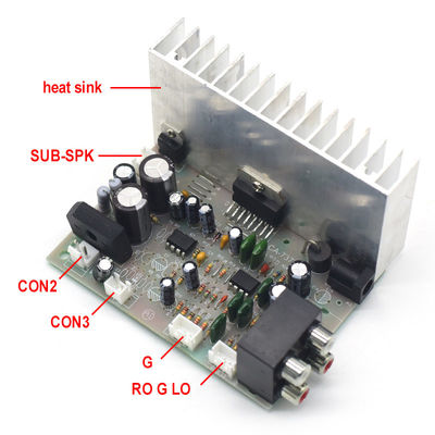 CA-7379A डिजिटल सबवूफर एम्पलीफायर बोर्ड TDA7379 चिप 2*38W AC/DC 12V AMP मॉड्यूल के साथ