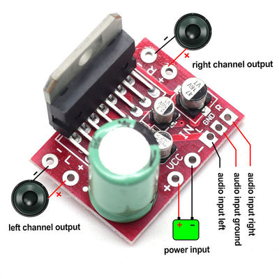 CA-7379 स्टीरियो पावर एम्पलीफायर मॉड्यूल डबल चैनल DC9V-17.5V 38W+38W TDA7379 चिप के साथ