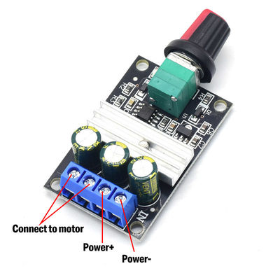 CA-103A पीडब्ल्यूएम डीसी मोटर स्पीड कंट्रोलर 6V 12V 24V 28V 3A स्पीड स्विच 1203BK