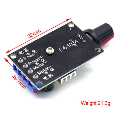 CA-103A पीडब्ल्यूएम डीसी मोटर स्पीड कंट्रोलर 6V 12V 24V 28V 3A स्पीड स्विच 1203BK