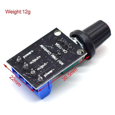 CA-110A 5V/12V 10A पीडब्ल्यूएम डीसी मोटर स्पीड कंट्रोलर स्टेपलेस स्पीड रेगुलेटर एलईडी डिमर पावर गवर्नर मोटर ड्राइवर बोर्ड
