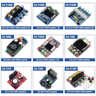 CA-3168 2*50W वायरलेस डिजिटल पावर एम्पलीफायर बोर्ड डबल चैनल TPA3116D2 DIY स्पीकर एम्पलीफायर मॉड्यूल लाइनर एम्पलीफायर