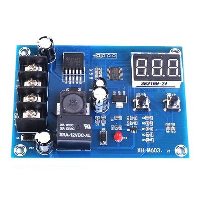 XH-M603 12-24V स्टोरेज लिथियम बैटरी चार्जर नियंत्रण स्विच संरक्षण बोर्ड एलईडी डिस्प्ले के साथ