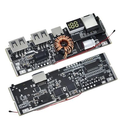 QC4.0 QC3.0 एलईडी डुअल यूएसबी पीडी पावर बैंक 18650 चार्जिंग मॉड्यूल तापमान नियंत्रण के साथ