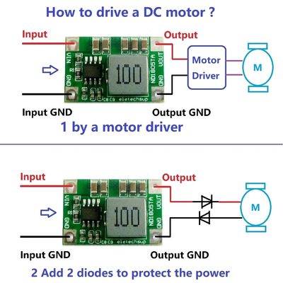 4.5V-18V से 3V-6V वोल्टेज विनियमन के लिए मानक माउंटिंग प्रकार डीसी-डीसी कन्वर्टर बोर्ड