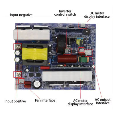 मानक माउंट 500W 12V 24V 48V से 220V इन्वर्टर मॉड्यूल वाहन और घरेलू के लिए