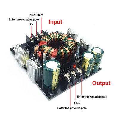डीसी से डीसी कनवर्टर डुअल पावर बोर्ड कार एम्पलीफायर एकल 12V से 24V 35V सबवूफर बूस्ट