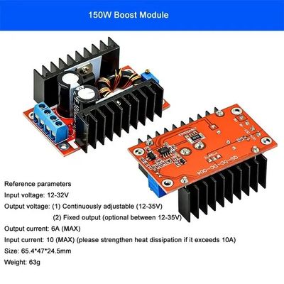 डीसी-डीसी 9 ए 300W बक कन्वर्टर 150W बूस्ट कन्वर्टर 5-40v से 1.2-35v पावर मॉड्यूल स्टेप डाउन कन्वर्टर