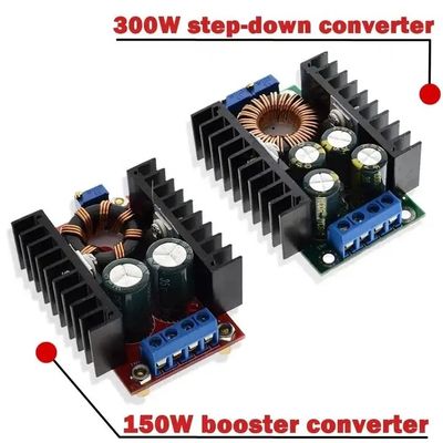 डीसी-डीसी 9 ए 300W बक कन्वर्टर 150W बूस्ट कन्वर्टर 5-40v से 1.2-35v पावर मॉड्यूल स्टेप डाउन कन्वर्टर