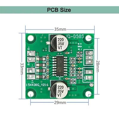 2*40W मिनी एम्पलीफायर मॉड्यूल DC 5V-26V पावर और CS8673E IC के साथ