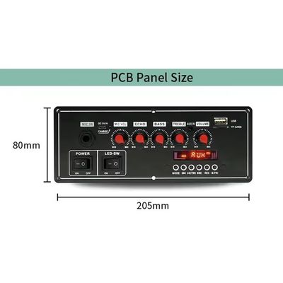 आवाज रिकॉर्डर समारोह 2x20W 7.4V वायरलेस वायर्ड माइक्रोफोन ट्रॉली स्पीकर ध्वनि बीटी डिकोडर एम्पलीफायर बोर्ड