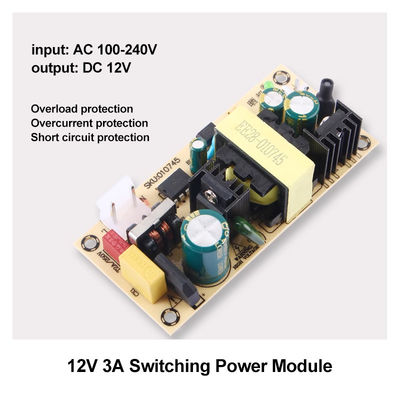 एसी/डीसी कन्वर्टर बोर्ड माउंट 12V3A/24V1.5A मानक माउंट के लिए पावर सप्लाई मॉड्यूल