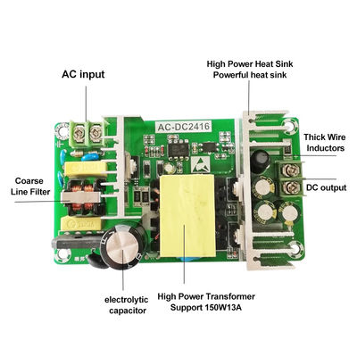 एसी/डीसी कनवर्टर बोर्ड 12V 13A पृथक पावर मॉड्यूल 10A 12A 13A 150W विवरण के लिए