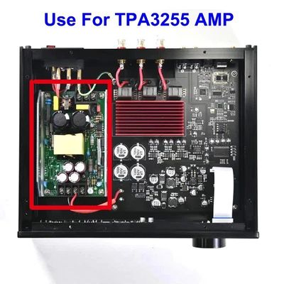 TPA3255 TPA3221 TPA3116 ऑडियो एम्पलीफायर के लिए 300W डुअल डीसी 24/36/48V 12V1A पावर सप्लाई
