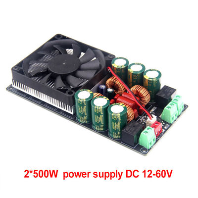 कार कराओके होम थिएटर सबवूफर स्पीकर के लिए 2X500W क्लास डी डिजिटल स्टीरियो पावर एम्पलीफायर बोर्ड 12V-48V