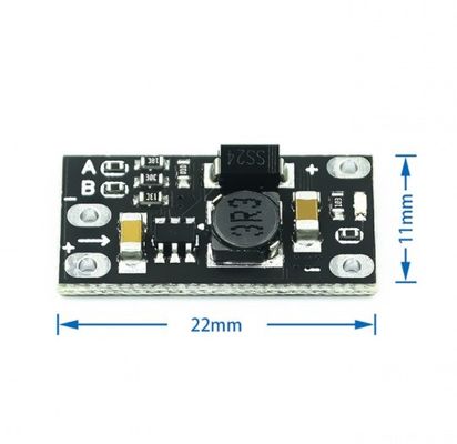 डीसी-डीसी बूस्टर मॉड्यूल 3.7V से 12V ऑफ बोर्ड लिथियम बैटरी स्टेप-अप कन्वर्टर के लिए