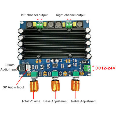 2 चैनल पेशेवर एम्पलीफायर TPA3116D2 2*150W एम्पलीफायर के लिए डिजिटल ऑडियो बोर्ड