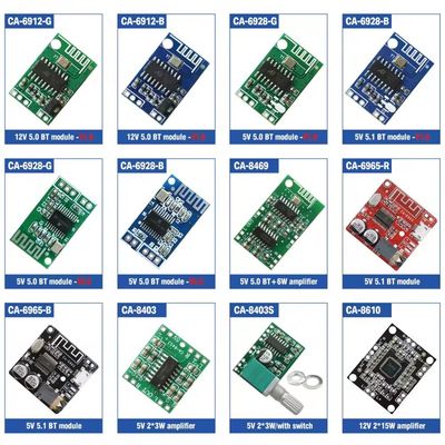 CA-6928 डुअल डिजिटल ऑडियो एम्पलीफायर मॉड्यूल बोर्ड 5V BT 5.1 साउंड ब्लूटूथ ऑडियो मॉड्यूल