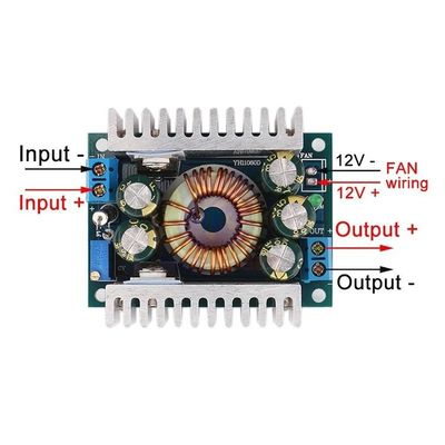 डीसी-डीसी 5-40V से 1.2-36V 8A/100W 12A अधिकतम वोल्टेज नियामक के लिए कार स्टेप डाउन बक कनवर्टर