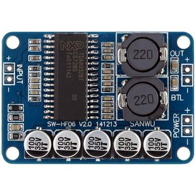 ब्लू TDA8932 डिजिटल एम्पलीफायर मॉड्यूल 35W 4/6/8 ओम स्पीकर के लिए एकल-चैनल बोर्ड