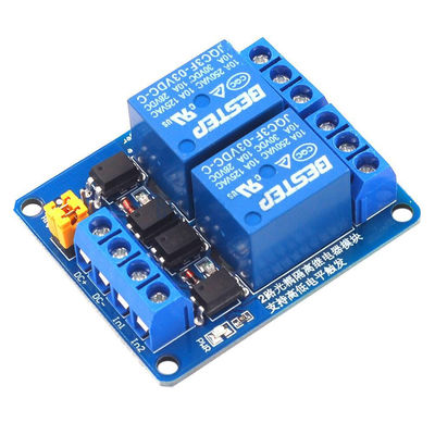 दो-चैनल रिले मॉड्यूल दोहरी ऑप्टोकपलर अलगाव के साथ 3.3V 5V 12V 24V बिजली आपूर्ति मॉड्यूल