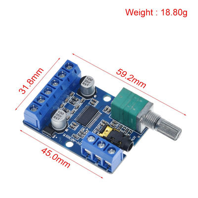 DIY ऑडियो परियोजनाओं के लिए 12V/24V बिजली की आपूर्ति के साथ 30Wx2 हाई पावर स्टीरियो डिजिटल एम्पलीफायर बोर्ड