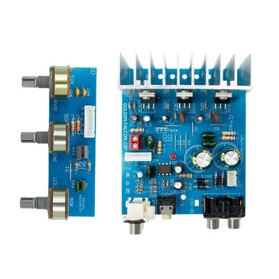 TDA2030 सबवूफर पावर एम्पलीफायर बोर्ड 2.1CH 15W*2 30W स्टीरियो ऑडियो एम्पलीफायर एसी 12V डुअल पावर के साथ