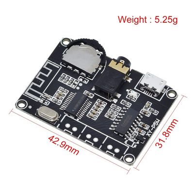 PAM8406 BT 5.0 DIY Kit रैखिक ऑडियो पावर एम्पलीफायर बोर्ड DC3.7-5V स्टीरियो ऑडियो XY-P5W